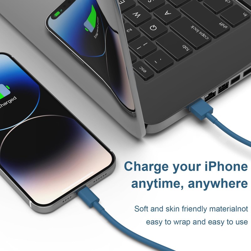 6Pack iPhone Charger (3/3/6/6/6/9 FT) Apple MFi Certified Multiple Colour Lig... gallery