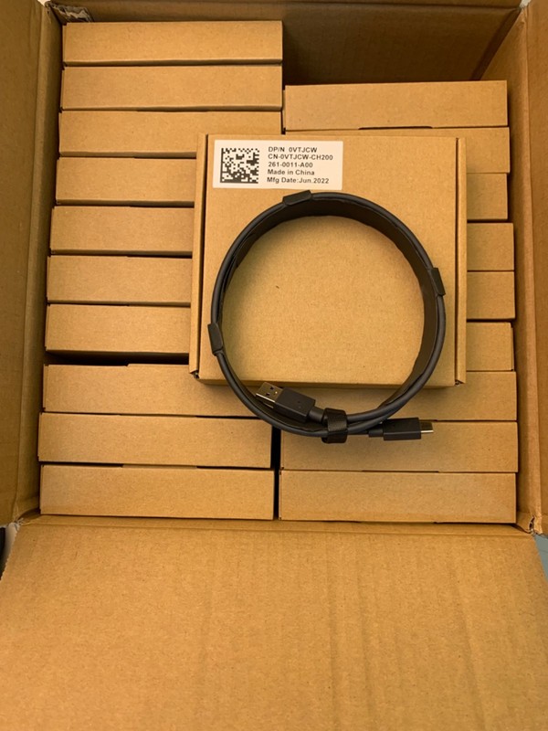 Lot of 20)!!New Dell OEM Type C Adapter Power Cable USB-C (Male) to USB-A (Male)
