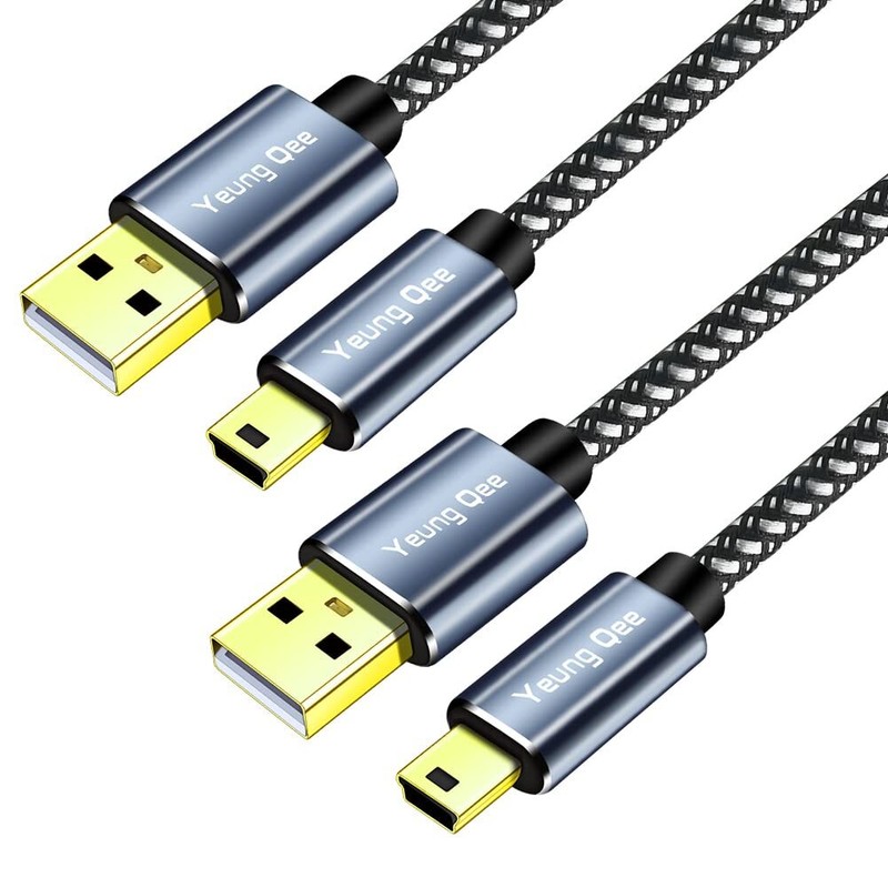Mini USB Cable Braided USB 2.0 Type A to Mini B Cable Braided Charging Cord C…