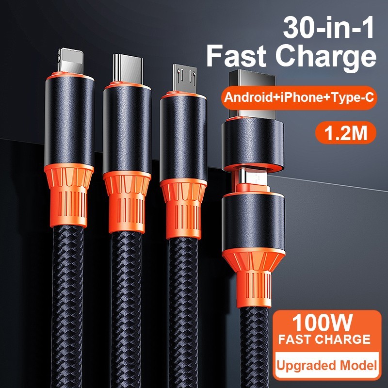 3 in 1 USB Charger Cable Fast Charging Cord Universal Multi Function gallery
