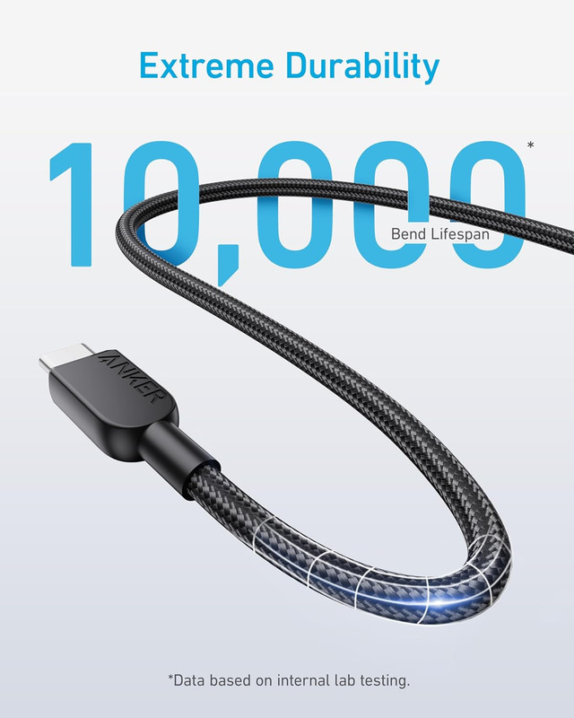 Anker USB C to USB C Cable (2Pack, 10FT),240W Type-C Fast Charging Cord for Ipho gallery