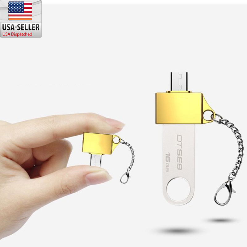 Mini Metal Micro USB To USB 2.0 OTG Adapter Converter For OTG Smart Phone gallery