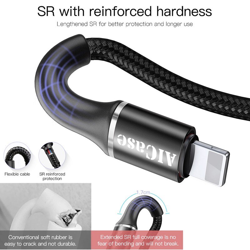 USB LED Fast Charging Cable Cord Charger for iPhone 14 13 12 11 XS Pro Max XR SE gallery