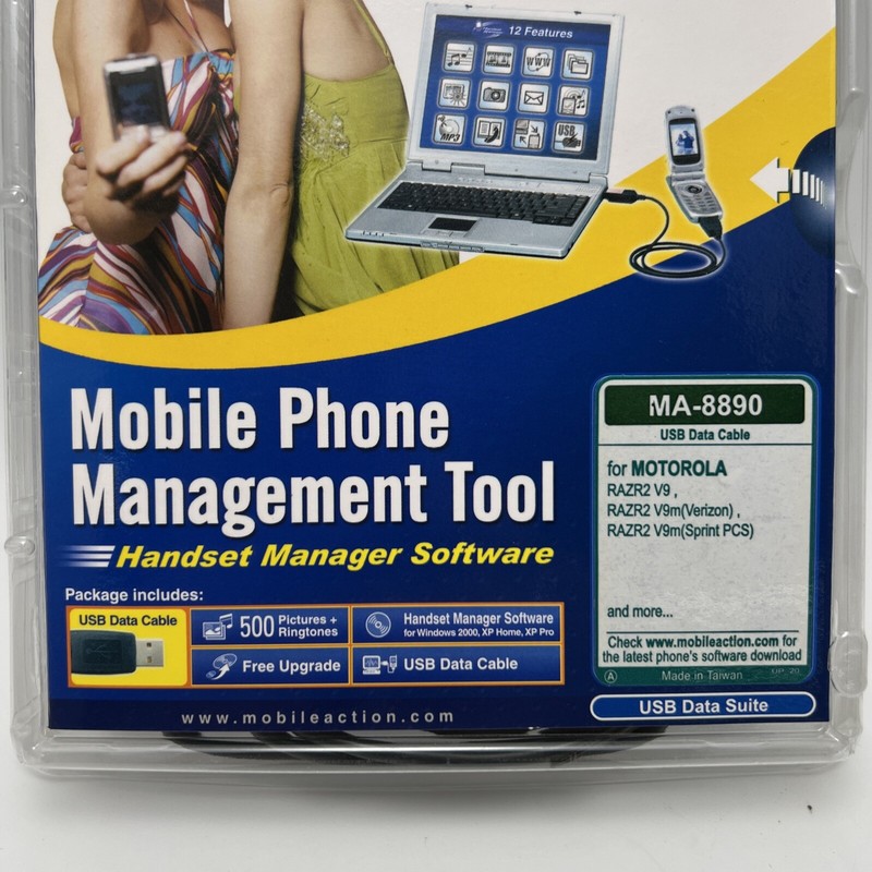Mobile Action USB Data Transfer Cable & Software Kit for Motorola RAZR2 V9/V9m gallery