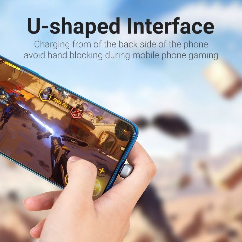 USB 2.0 A Male to USB-C Male U-shaped 5A Cable 5A 480Mbps for Cell Phone Gaming gallery