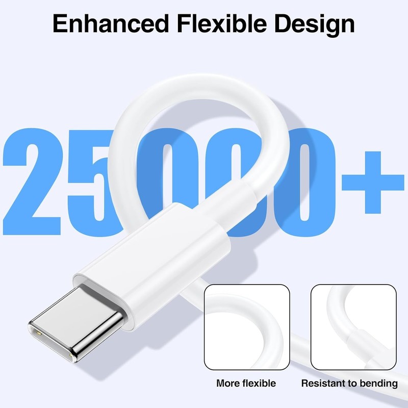 2/4 Pcs Type USB-C to USB-C Cable Fast Charging PD Cord for iPhone 16 15 Samsung gallery