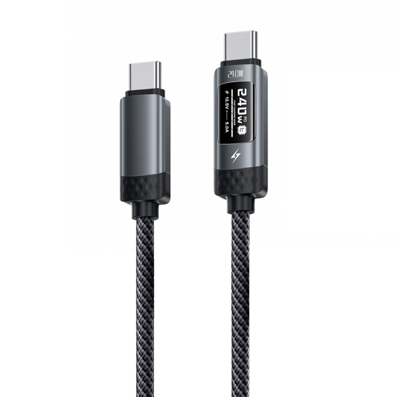 Safe Stable Charging USB C Cable Equipped E Marker Chip for 240W Power Delivery