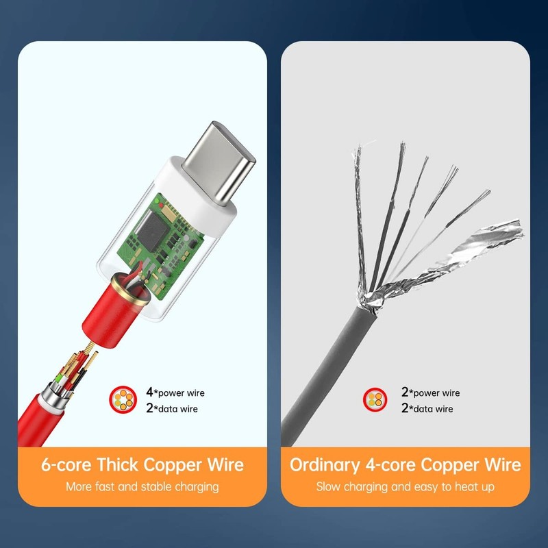 7.3A for Oneplus Charging Cable Type C,Warp Charger SuperVooc Fast Charge Cab... gallery
