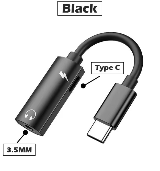 Type-C to3.5mm Headphone Jack AUX Adapter and Charger For iPhone 17 16 15 14 Lot gallery