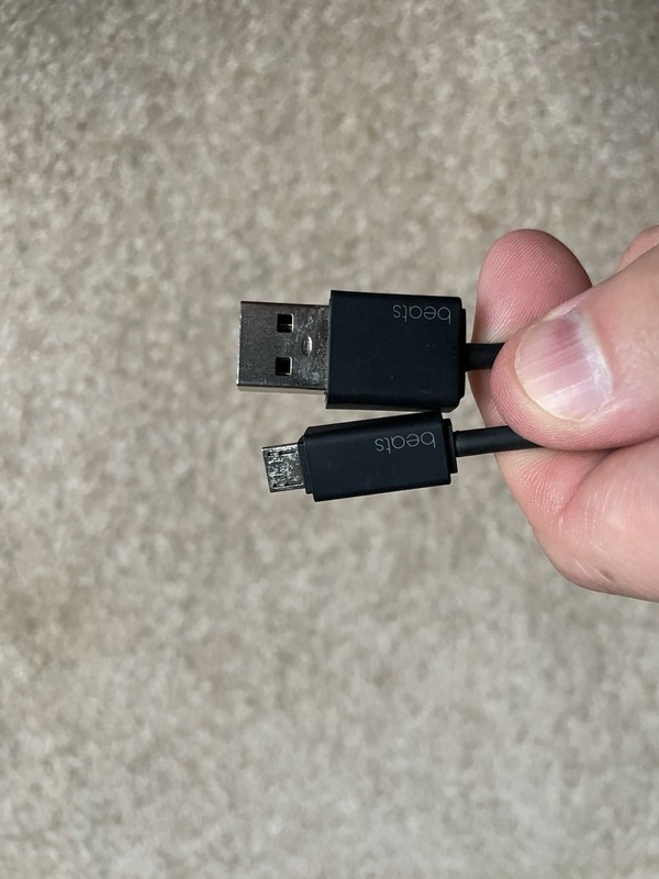 USB To Micro USB Cable Black 6In gallery