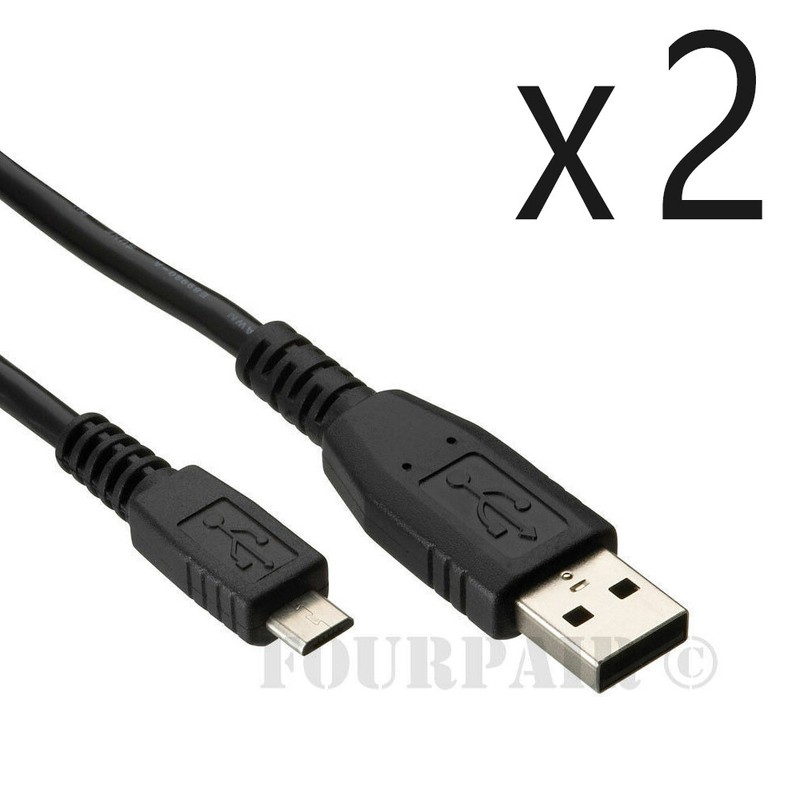 2 Pack – 15ft Micro USB Sync Charger Cable Cord LG HTC PS4 Xbox One Controller