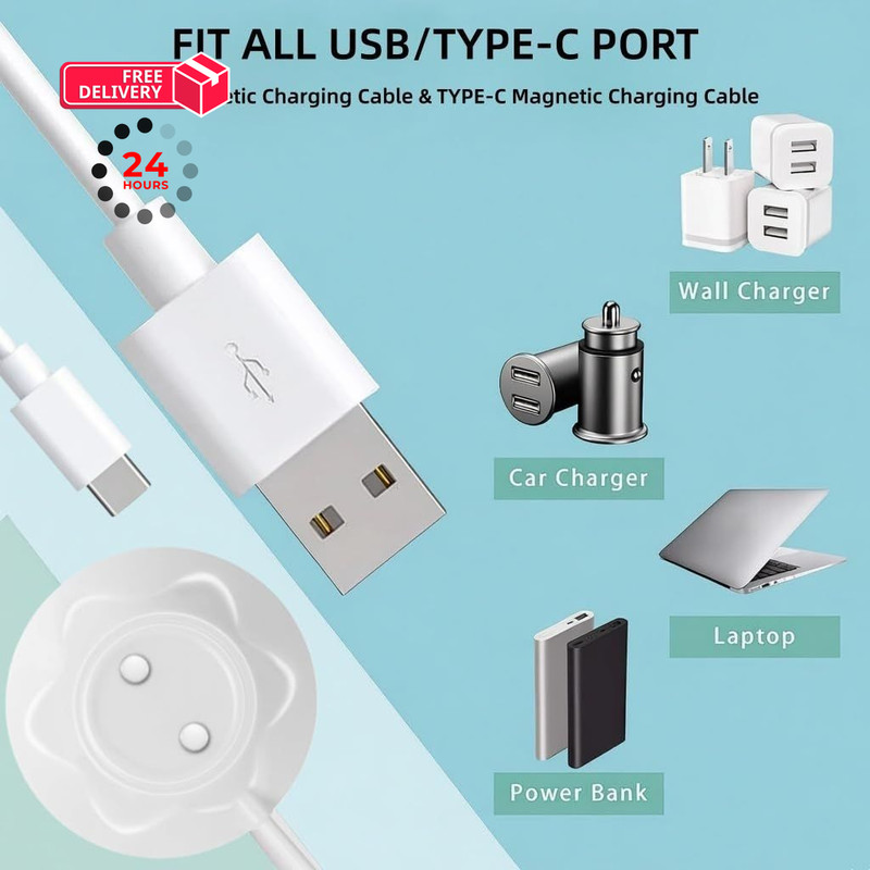 Rlissfiose 2Pack 12mm Rose Charger Magnetic Replacement Cable gallery
