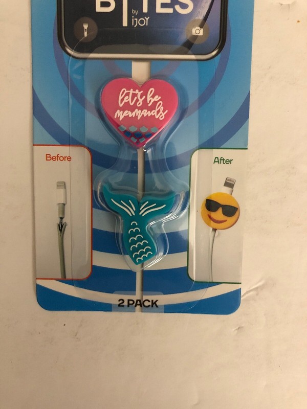 Cable Bytes 2 Pack(Fish & Heart)Protects Cables From Wear & Tear-RARE-SHIPS N24H gallery