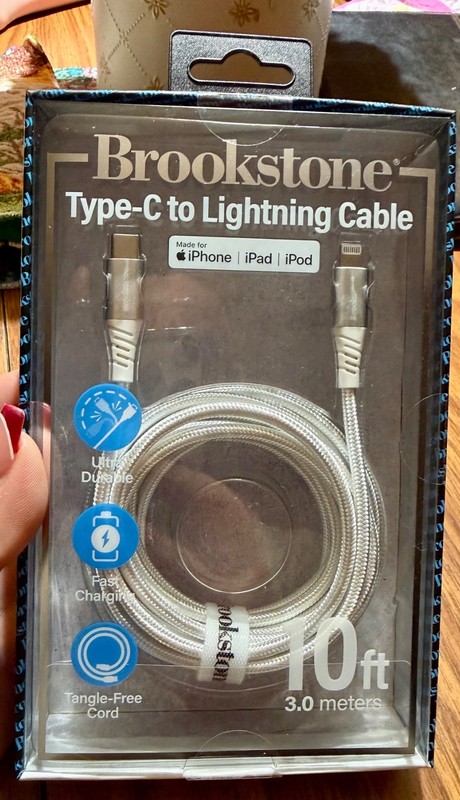 Brookstone Type-C Cable 10FT brand new