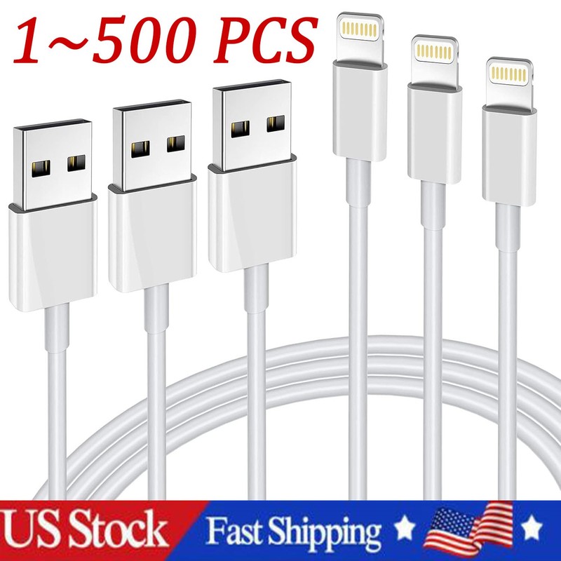 USB Fast Charger Cable Cord For iPhone 14 13 12 11 Pro Max XR SE XS X 8 7 6s Lot