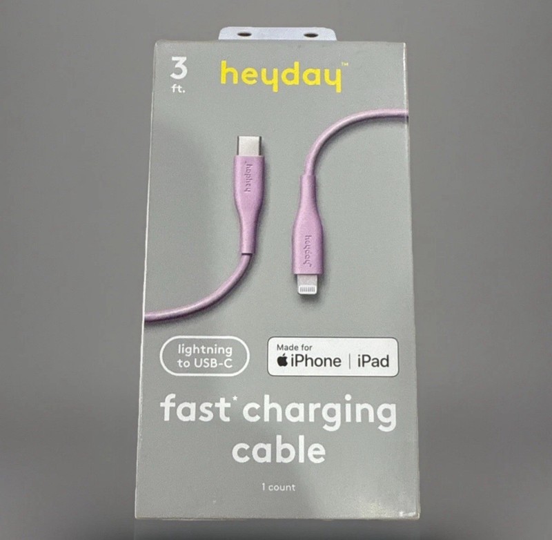 Heyday – Lighting To USB-C iPhone Fast Charging Cable 3ft For Apple iPhone iPad