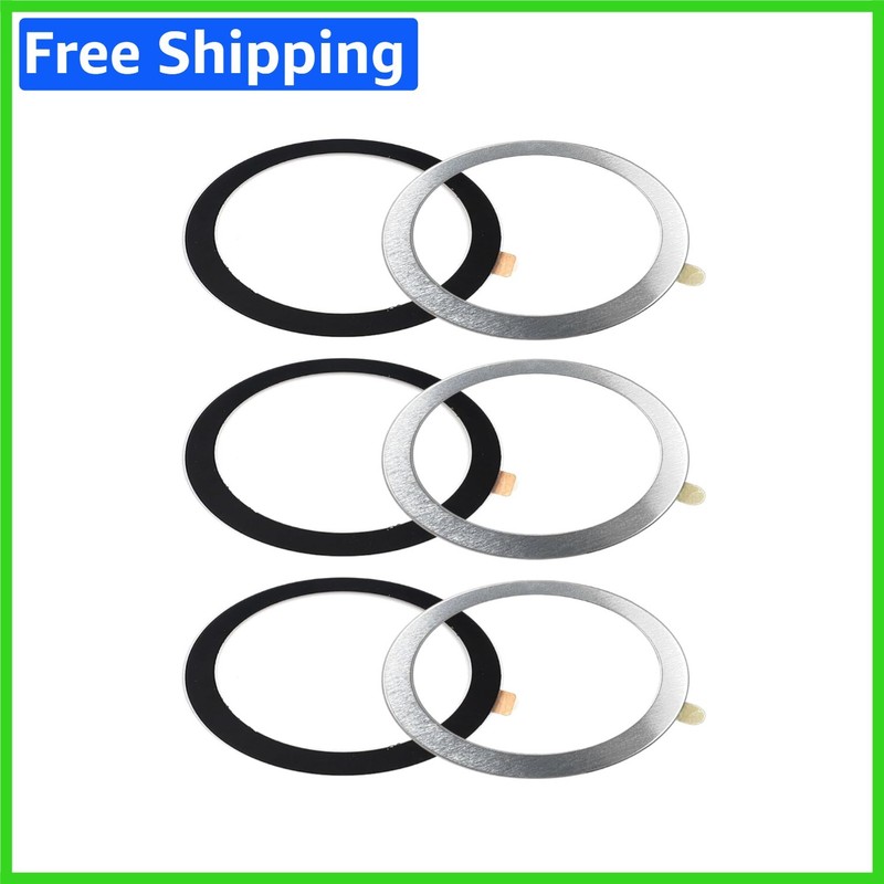 Universal Metal Ring Sticker for Enhanced Magnetic Grip - 6Pcs for All Phones