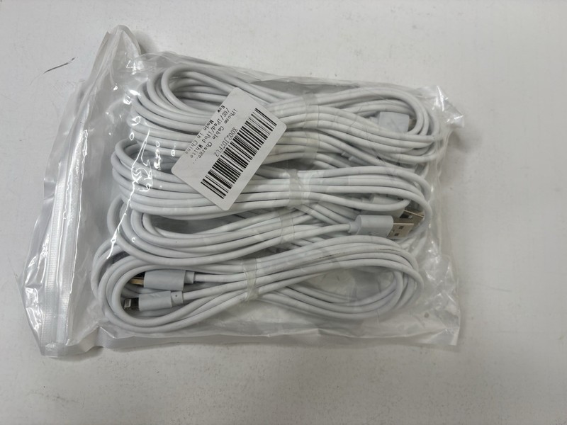 iPhone iPad Charger Lightening to USB Charging Cable 6Ft Lot of 5 White