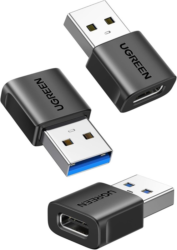 UGREEN USB to USB C Adapter 3Pack, USB C Female to USB Male Adapter 10Gbps Type