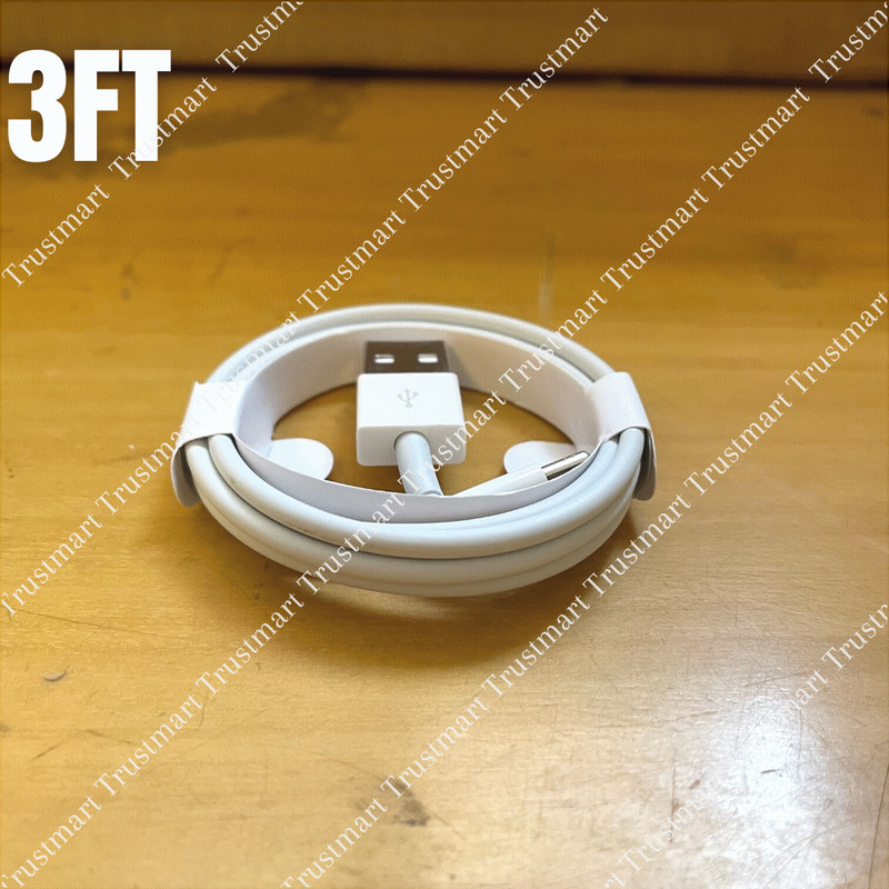 10-PACK USB Data Charger Cables 3/6ft Charging Cord For Apple iPhone 6 7 8 Xs 11