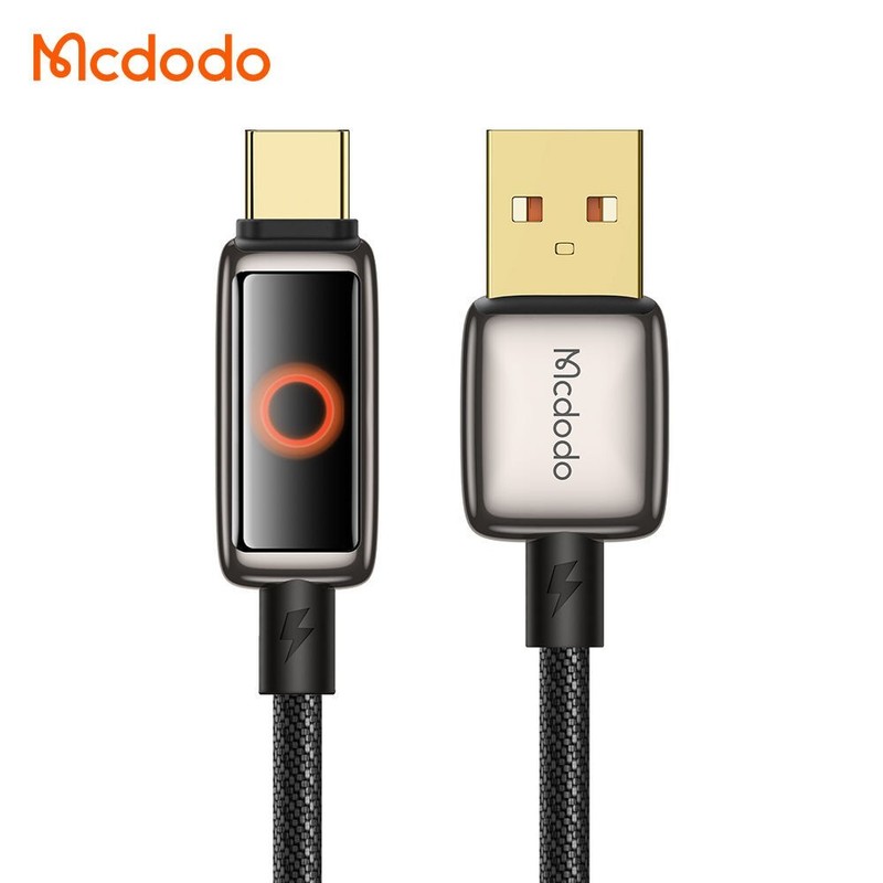 Mcdodo Smart LED Display Auto Power Off USB Cable Fast Charging Zinc Alloy Cable gallery