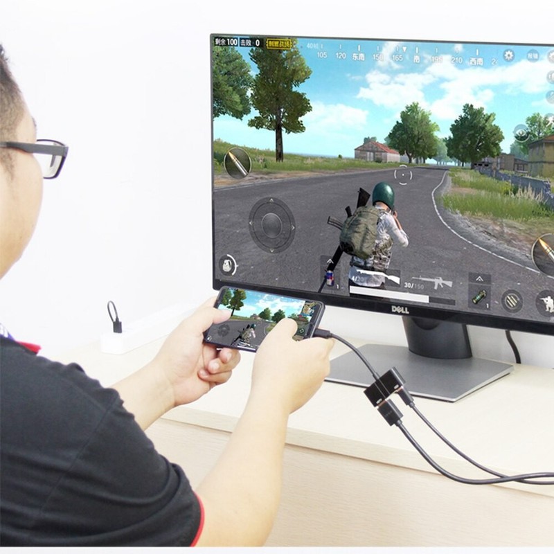 For Samsung Galaxy S20/S21/S22 - USB-C to 4K HDMI Adapter PD Port TV Video Hub gallery
