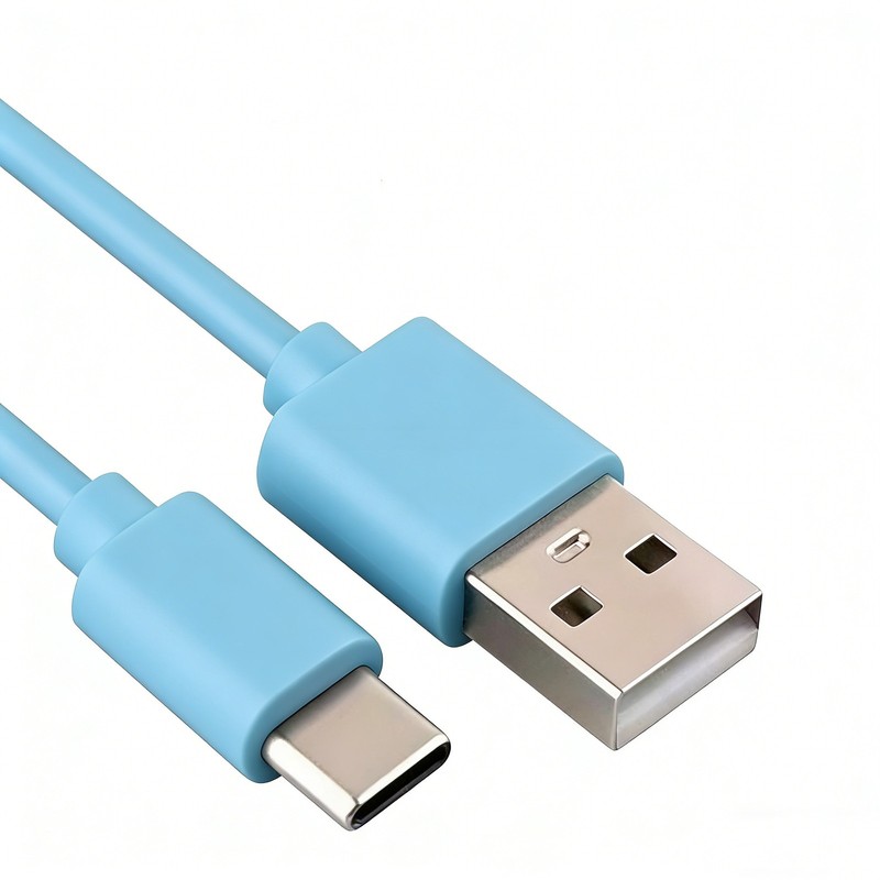 1PCS USB to Type-C (BLUE) Charging Data SYNC Charger Cable Cord 1m gallery