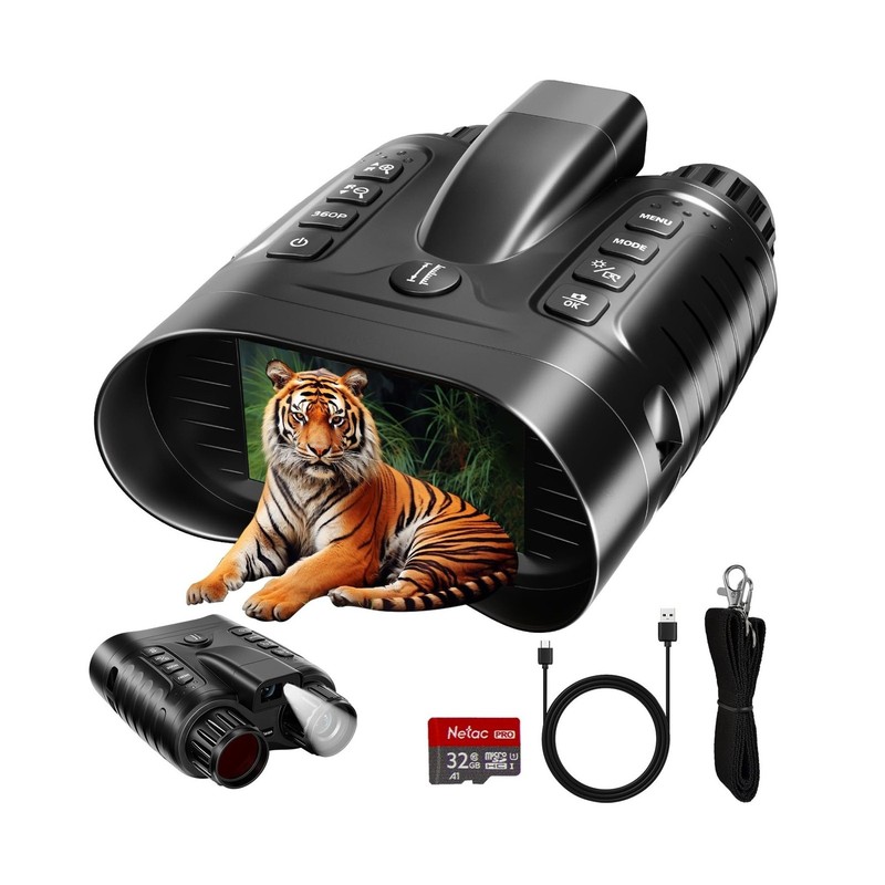 4K Night Vision Binoculars with Range Finder for Adults – Infrared Night V