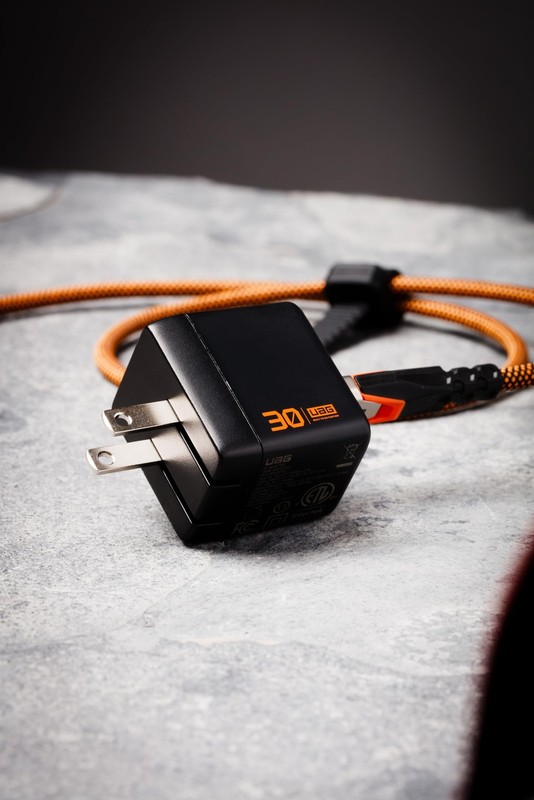 UAG SRG 30W GaN 2-Port Wall Charger - USB USB-C Foldable Fast Charging, Black gallery