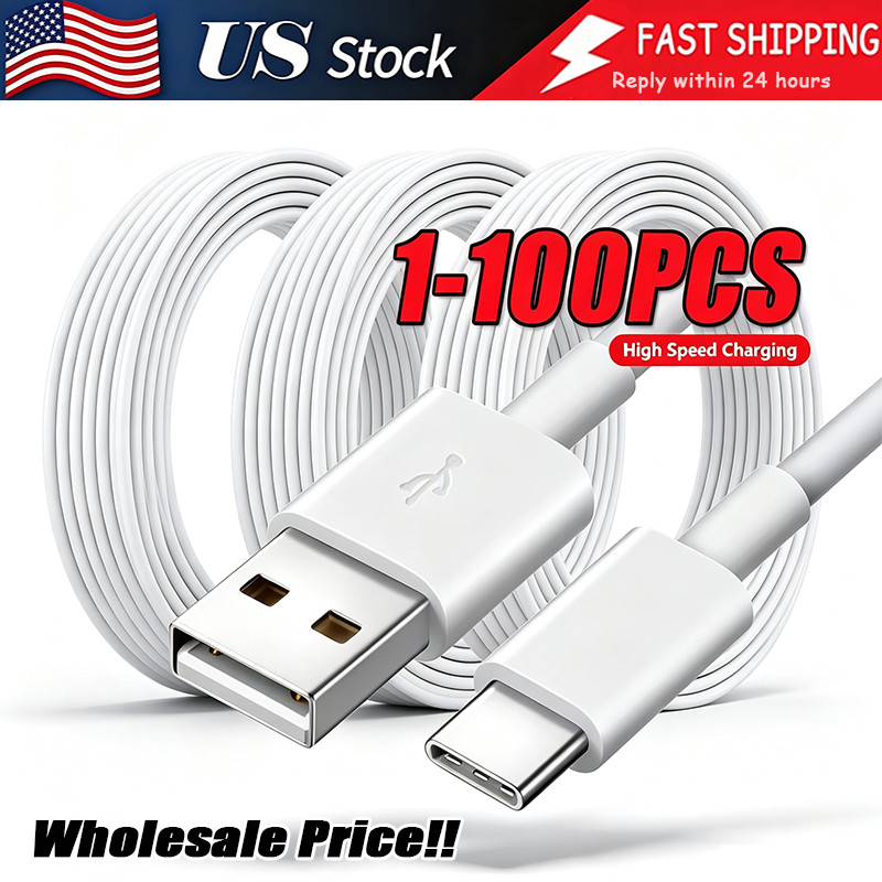 USB Type C Data Cable 5A Fast Charging USB-A to USB-C Charger lot Cord For Phone