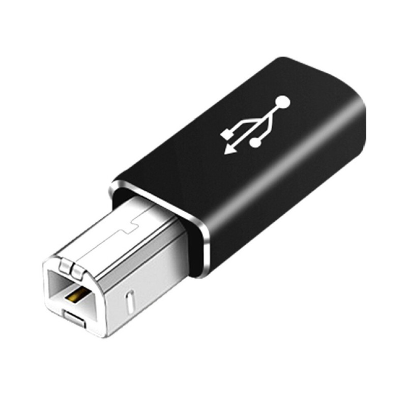 USB Type C Female to USB B Male Adapter for Scanner Printer Converter USB C Data