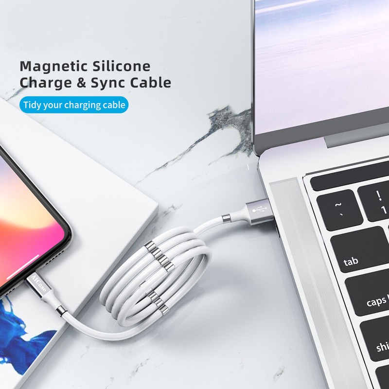 USB A to iPhone Magnetic Charging Cable Cord Charger for iPhone 14 13 12 Pro Max gallery