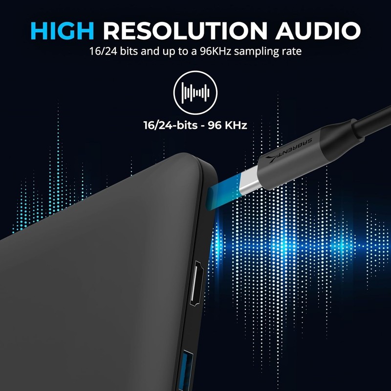 Portable USB to 3.5mm Jack Adapter - High-Quality Sound for All Devices gallery