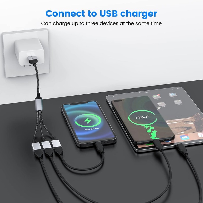 High-Speed USB Type B Splitter - 1 Male to 3 Female Adapter for Multi-Device Use gallery