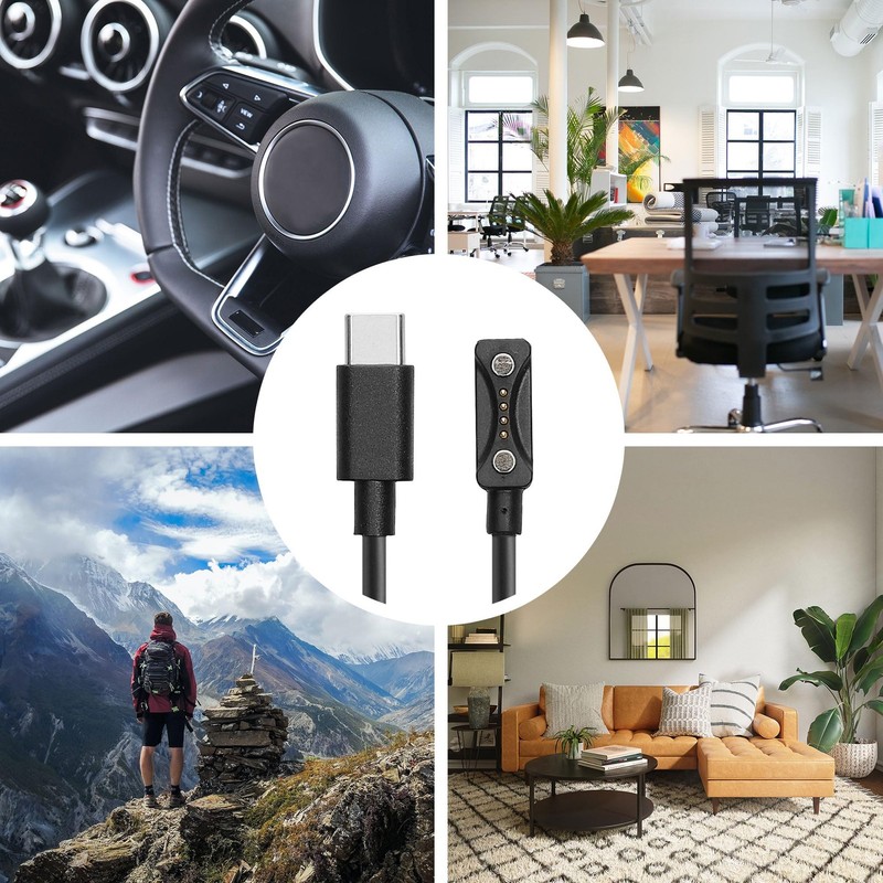 Charger with Polar Pacer/Pacer - Charger USB-Cable for Charging - Black gallery