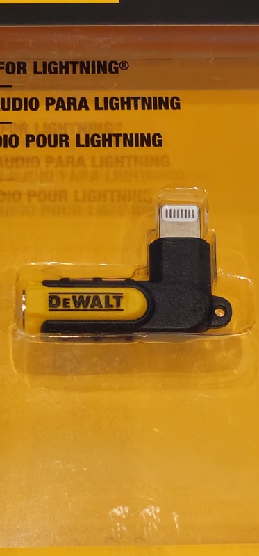 Brand New DEWALT 90 Degree 3.5 MM Adapter For iPhone, iPad, iPod gallery