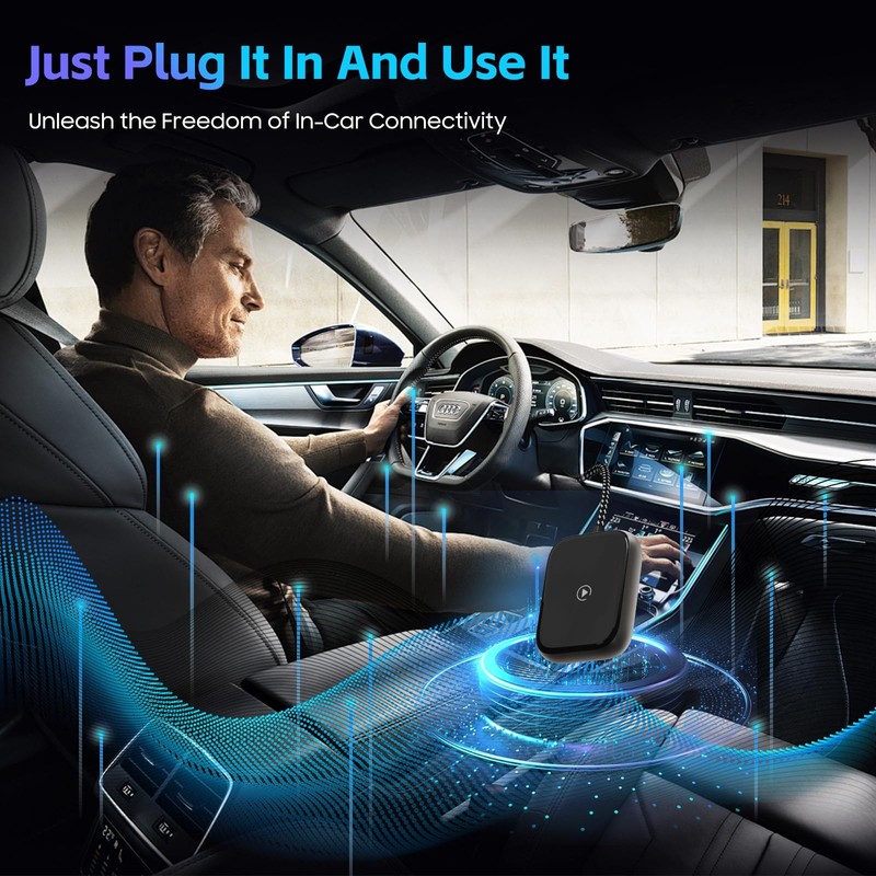 Wireless CarPlay Adapter for Apple iPhone Convert Wired to Wireless Pro gallery