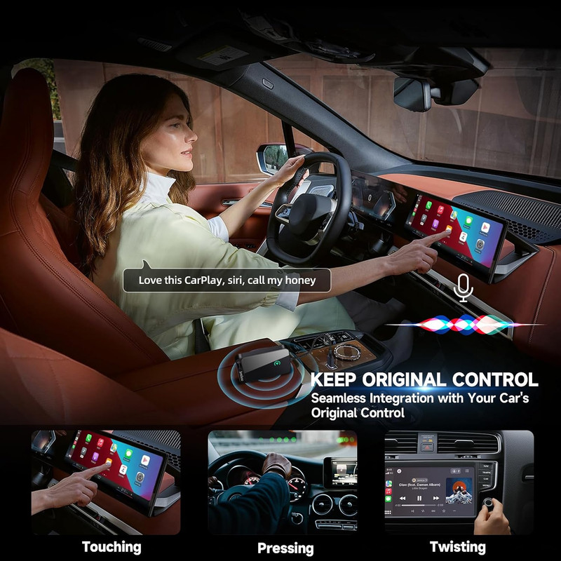 Wireless Carplay Adapter for Apple Iphone - Multi-User Seamless Connection for C gallery
