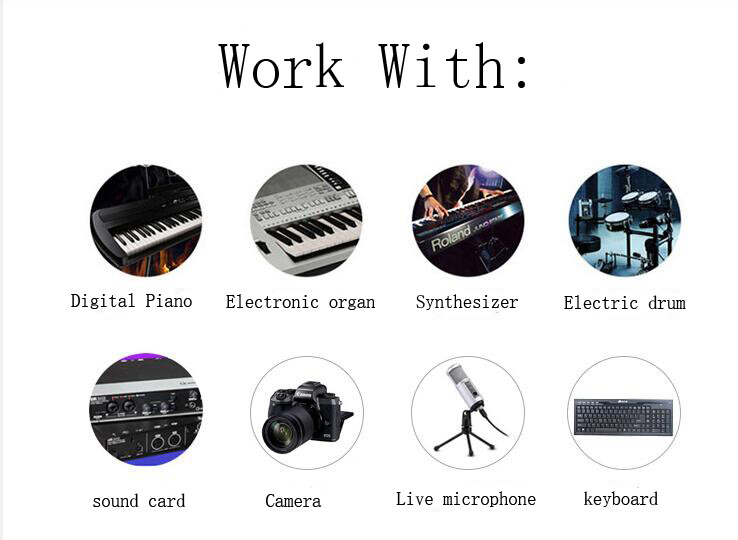 OTG USB to camera adapter for iphone support USB Flash Drive, MIDI Keyboard gallery