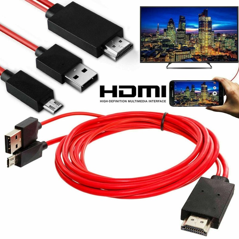 MHL Micro USB to HDMI 1080P HD TV Cable Adapter For Samsung Android Cell Phone gallery