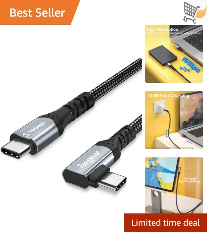 USB C to USB C Cable 100W 3ft Fast Charging Data Sync 10Gbps 4K Video Durable