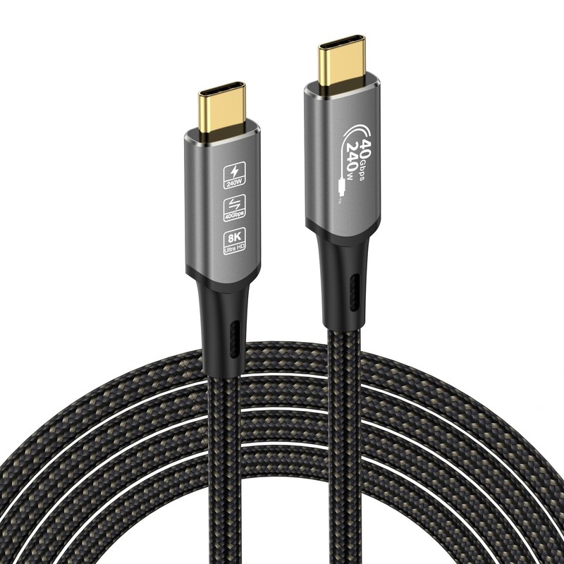 USB4 Cable Compatible for Thunderbolt 4 240W 40Gbps 8K 4K HDR USB C PD3.1