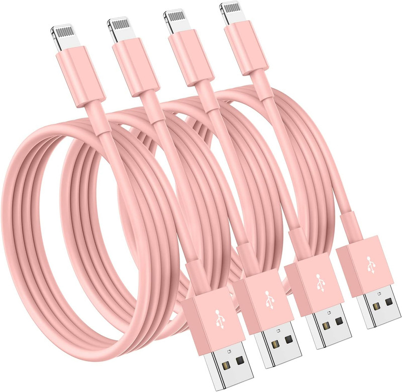 4 Pack [Apple Mfi Certified] Apple Charging Cables 1Ft, Iphone Chargers Lightnin