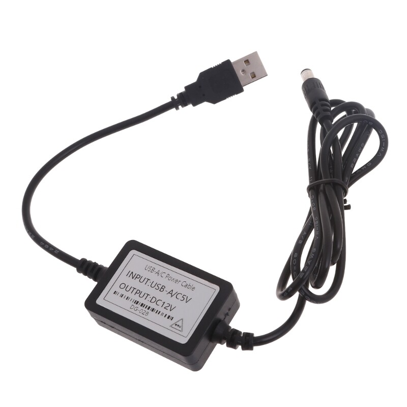 USB DC Charging Cord USB 5V to 12V DC5.5 x 2.1mm Adapter for LED Strip Light gallery