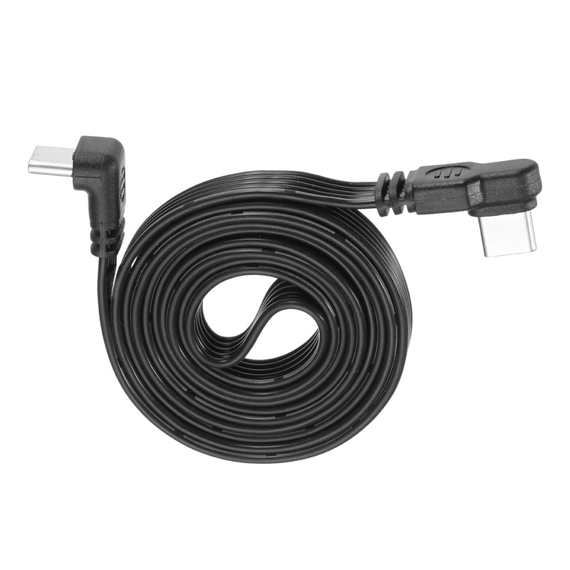 Flat USB-C Extension Cable 39.4 Inch Right Angle Type C Charging Cord