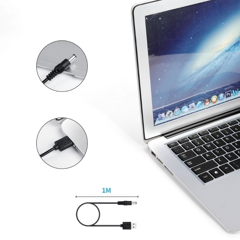 11 in1 5V USB to 5.5x2.5mm Plug Power Cable Connector for Cellphone LED gallery
