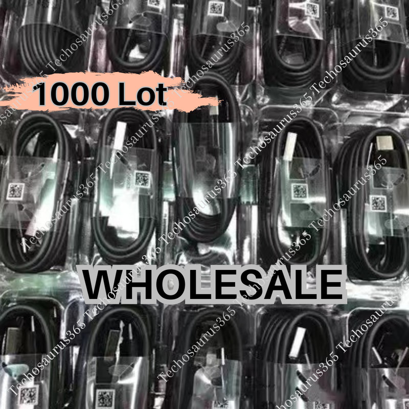 1000X Wholesale Bulk USB Type C Cable 4ft For Samsung Fast Charger Charging Cord