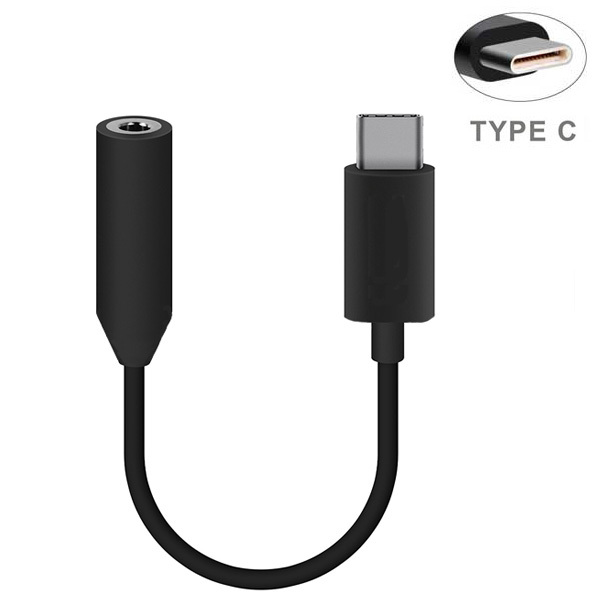 For Motorola MOTO Z – 3.5MM FEMALE to TYPE-C MALE HEADSET ADAPTER JACK CONVERTER