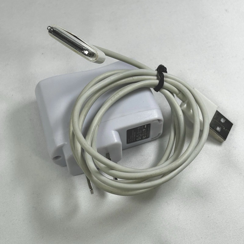 OEM Apple iPod Charger 30-Pin USB Sync Data Cable & Wall Adapter Power Block
