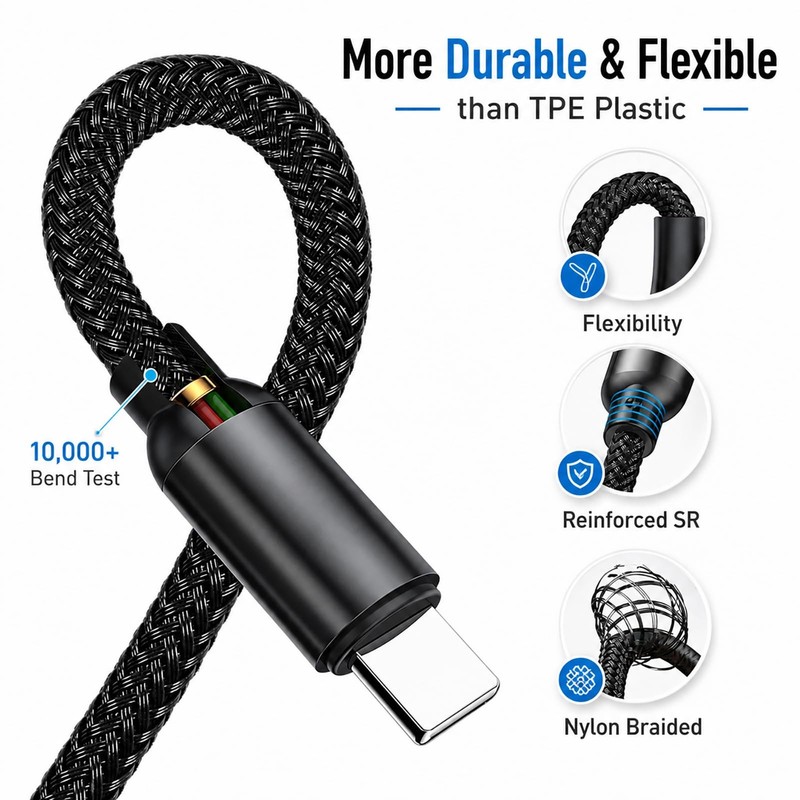 Surface Connect to USB C Charging Cable Nylon Braided 6ft, Compatible for Mic... gallery